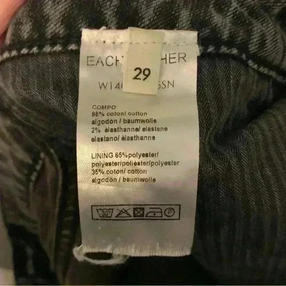 Each X Other Grey Light Wash Jeans Limited Edition Simonn, Womens Size 29 - Picture 10 of 11